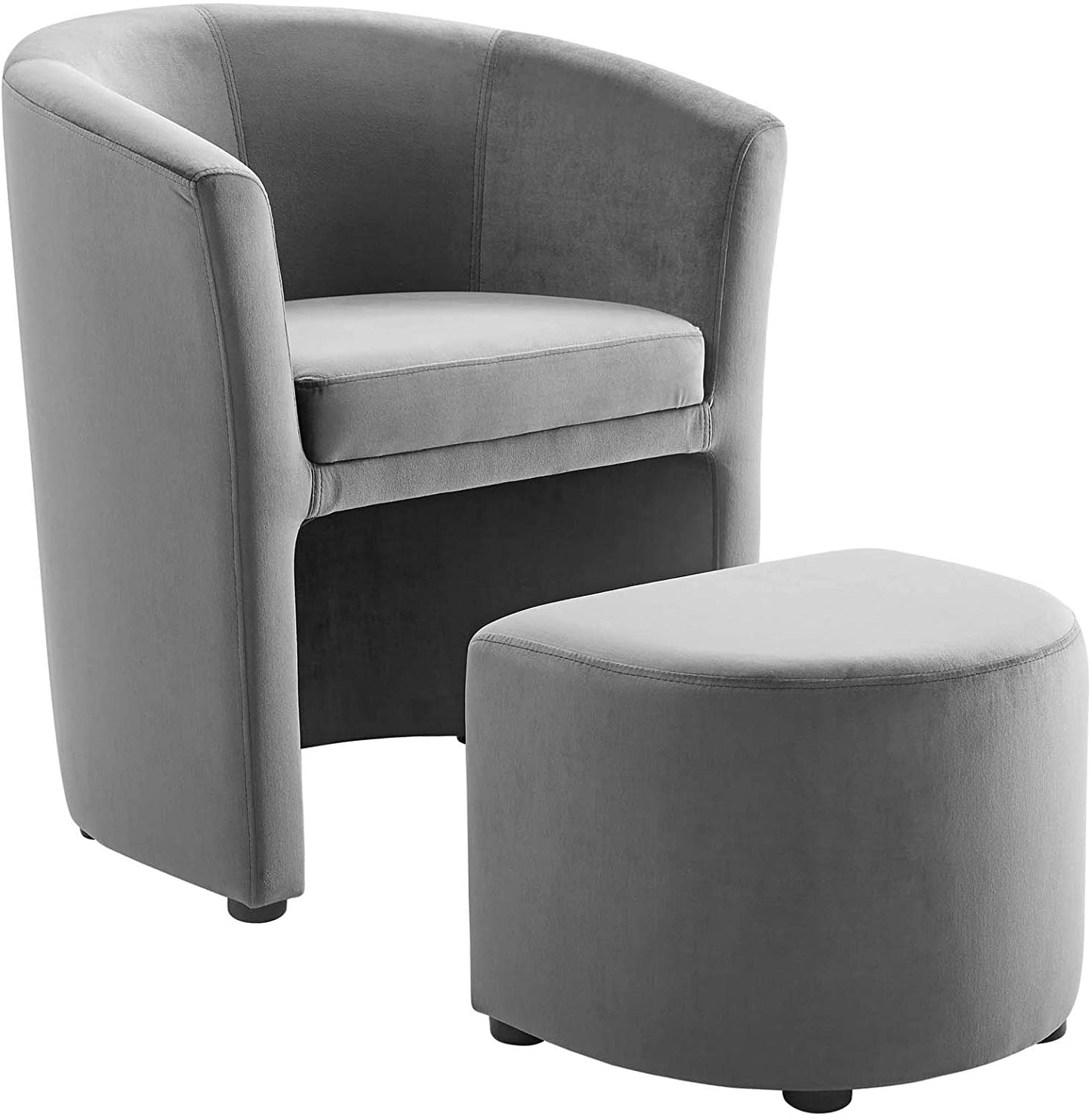 Modway Divulge Performance Velvet Arm Chair and Ottoman Set - EEI-3607 | Armchairs | Modishstore - 18