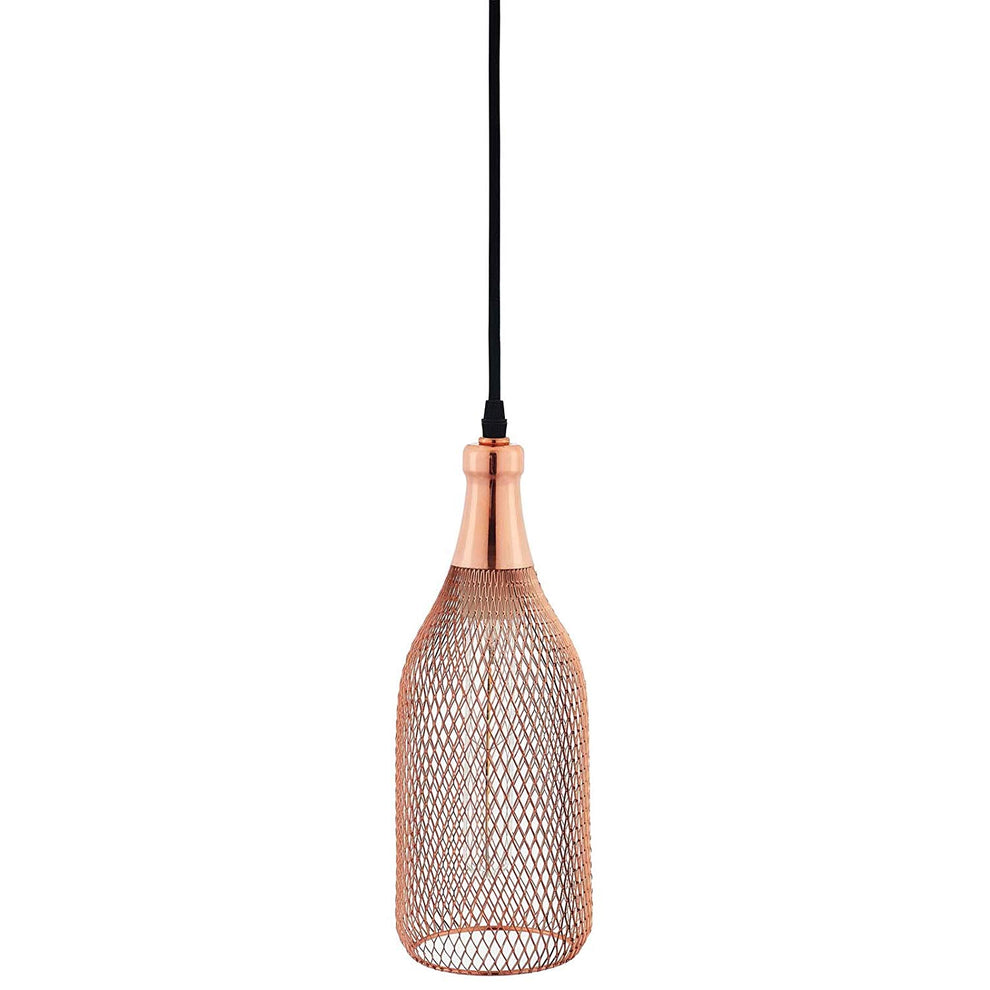 Glimmer Bottle-Shaped Rose Gold Pendant Light By Modway - EEI-2900 | Pendant Lamps | Modishstore - 3