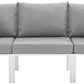 Modway Riverside 3 Piece Outdoor Patio Aluminum Sectional Sofa Set | Outdoor Sofas, Loveseats & Sectionals | Modishstore-26