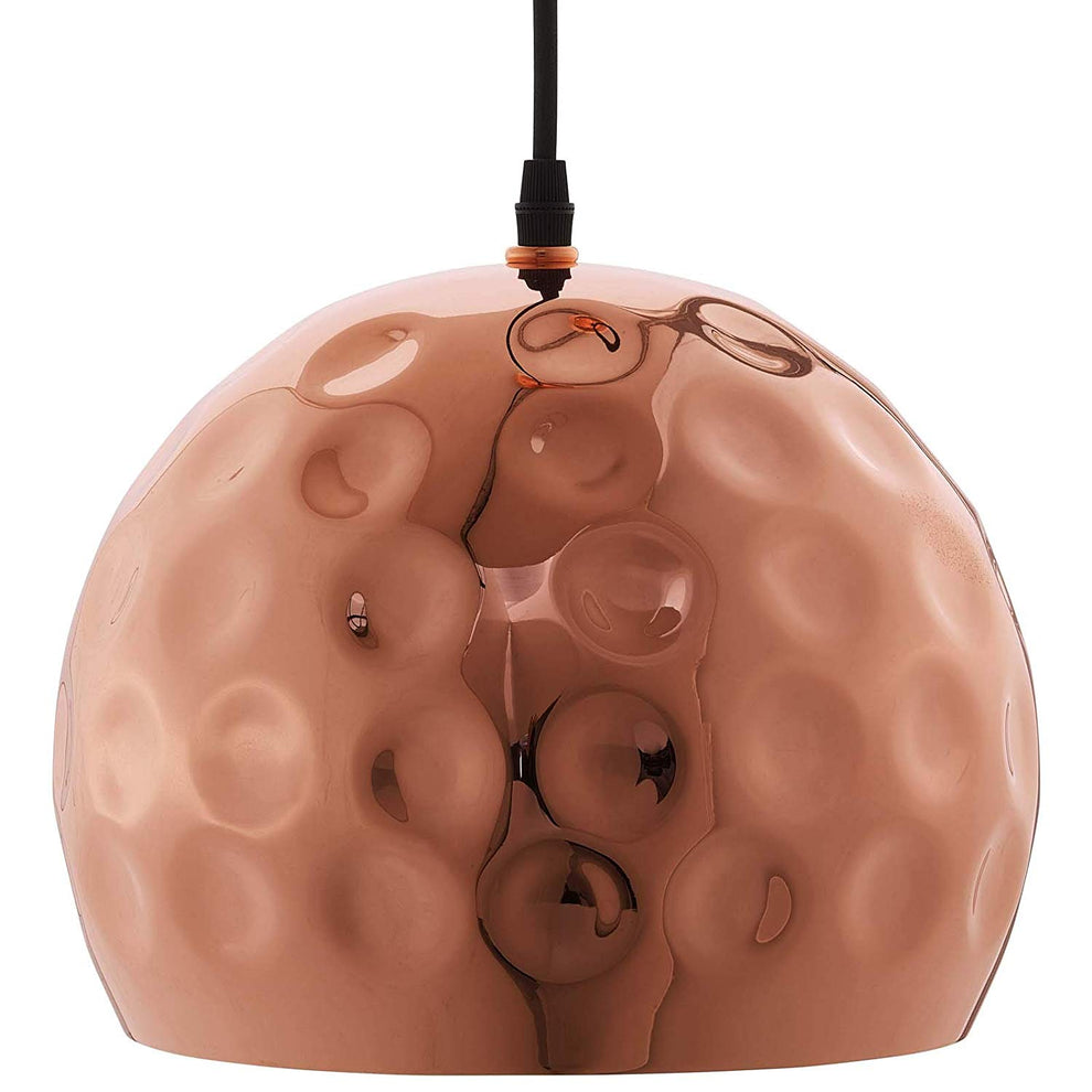 Dimple 10" Half-Sphere Rose Gold Pendant Light By Modway - EEI-2905 | Pendant Lamps | Modishstore - 3