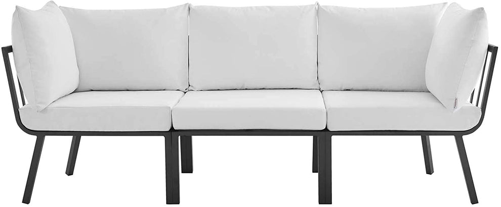 Modway Riverside 3 Piece Outdoor Patio Aluminum Sectional Sofa Set - EEI-3782 | Outdoor Sofas, Loveseats & Sectionals | Modishstore - 20