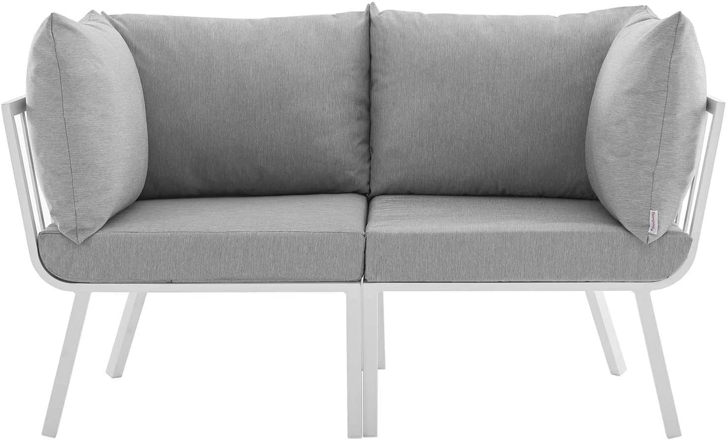 Modway Riverside 2 Piece Outdoor Patio Aluminum Sectional Sofa Set | Outdoor Sofas, Loveseats & Sectionals | Modishstore-30