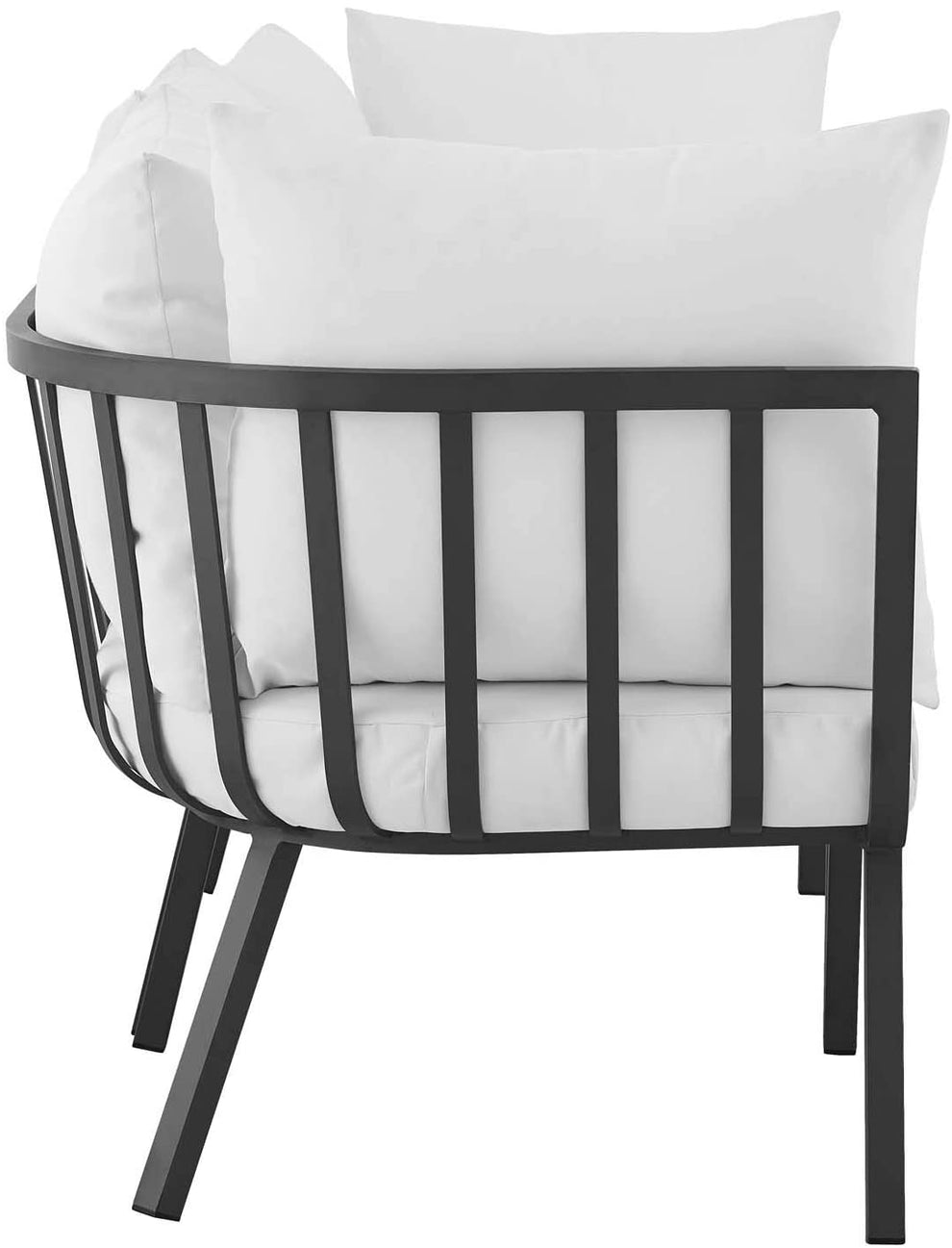 Modway Riverside 3 Piece Outdoor Patio Aluminum Sectional Sofa Set - EEI-3782 | Outdoor Sofas, Loveseats & Sectionals | Modishstore - 32