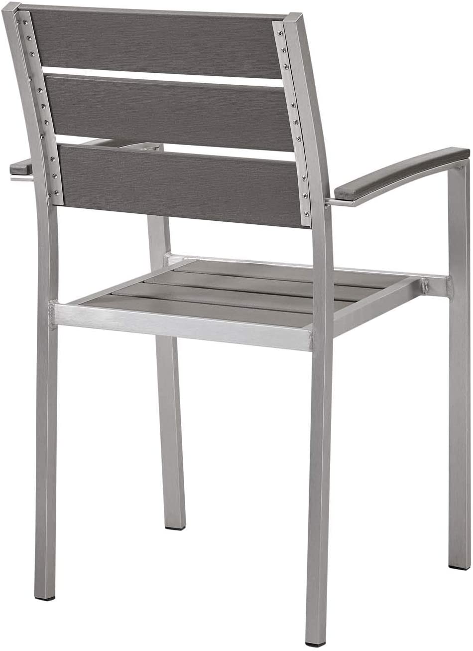 Modway Shore Outdoor Patio Aluminum Dining Armchair S/2 - EEI-4042 | Outdoor Chairs | Modishstore - 4
