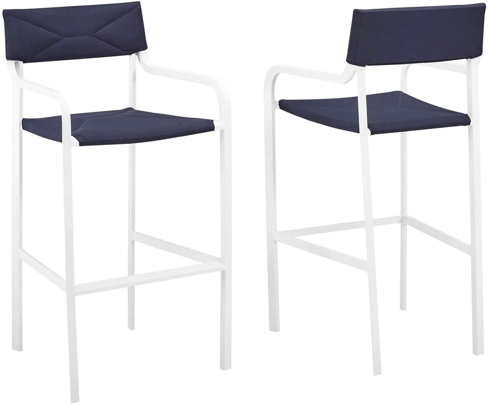 Modway Raleigh Outdoor Patio Aluminum Bar Stool Set of 2 - EEI-3963 | Bar Stools | Modishstore - 2