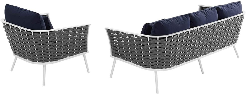 Modway Stance 2 Piece Outdoor Patio Aluminum Sectional Sofa Set-EEI-3164 - EEI-3164 | Outdoor Sofas, Loveseats & Sectionals | Modishstore - 11