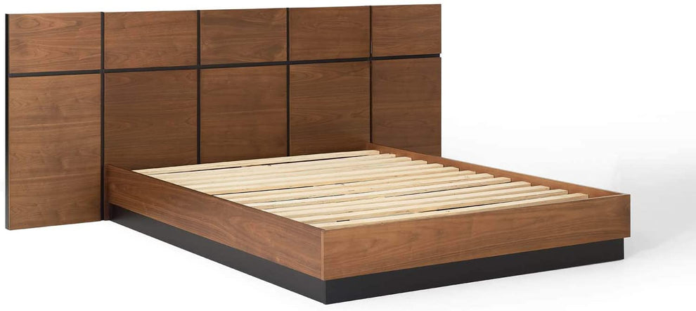 Modway Caima 4-Piece Bedroom Set in Walnut - MOD-6296 | Bedroom Sets | Modishstore - 3