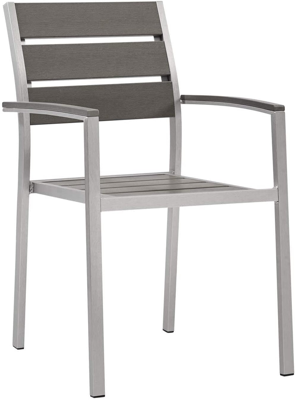 Modway Shore Outdoor Patio Aluminum Dining Armchair S/2 - EEI-4042 | Outdoor Chairs | Modishstore - 2