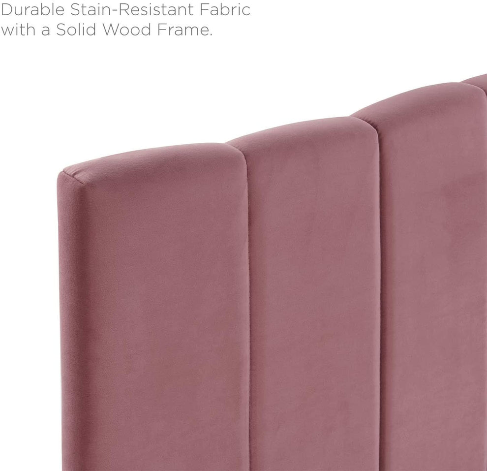 Modway Camilla Channel Tufted Full/Queen Performance Velvet Headboard - MOD-6182 | Headboards | Modishstore - 6