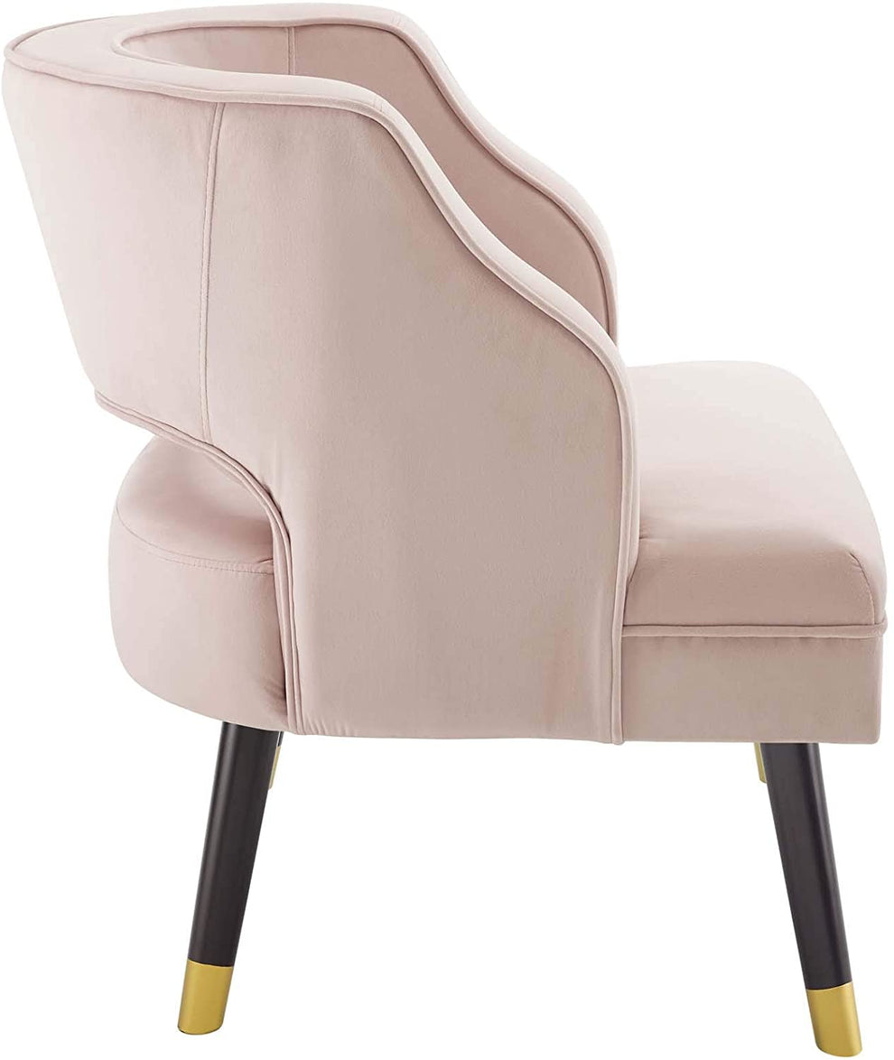 Modway Traipse Button Tufted Open Back Performance Velvet Armchair - EEI-3579 | Armchairs | Modishstore - 3