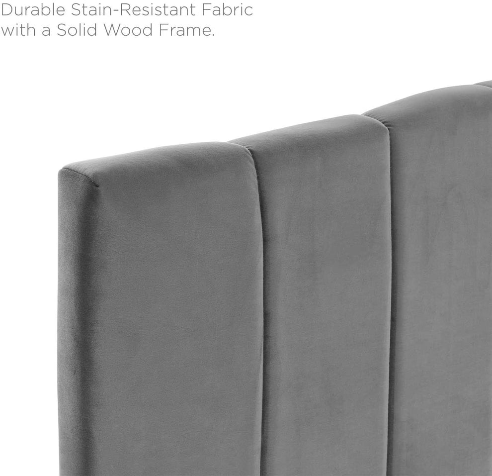 Modway Camilla Channel Tufted Full/Queen Performance Velvet Headboard - MOD-6182 | Headboards | Modishstore - 12