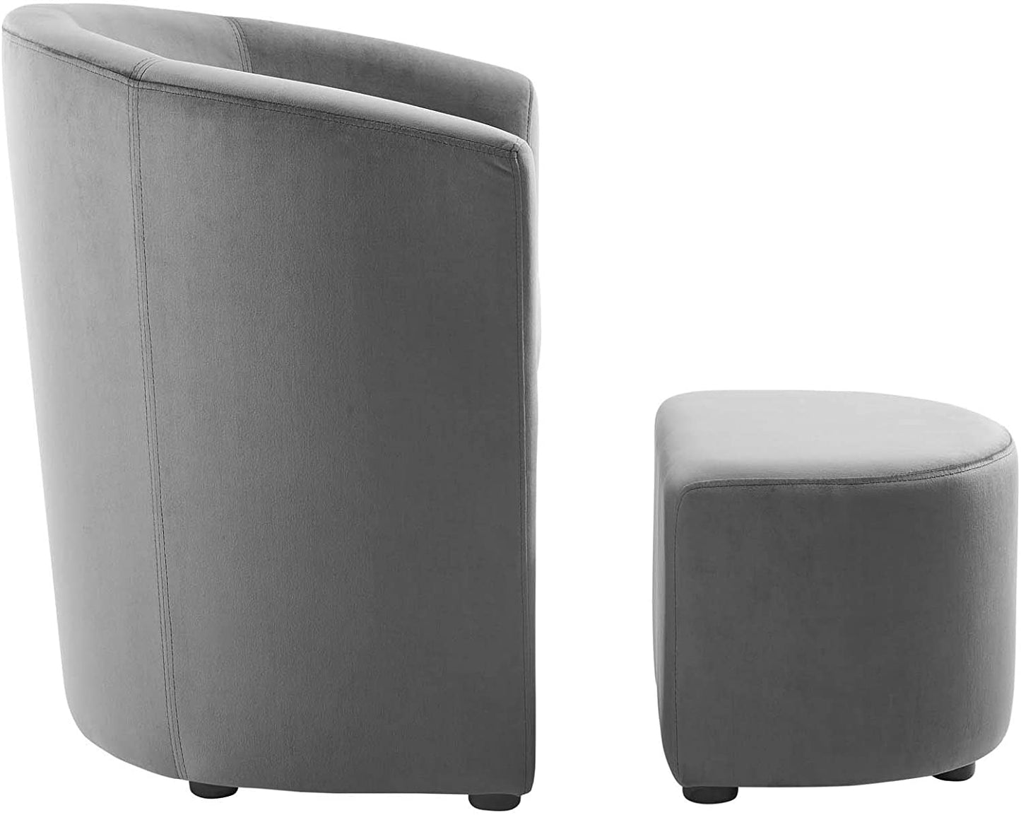 Modway Divulge Performance Velvet Arm Chair and Ottoman Set - EEI-3607 | Armchairs | Modishstore - 17