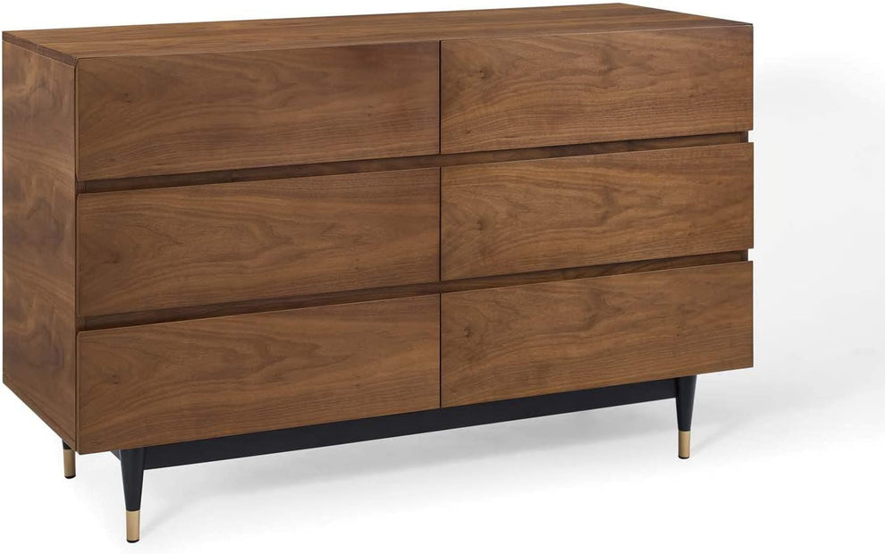 Modway Caima 4-Piece Bedroom Set in Walnut - MOD-6296 | Bedroom Sets | Modishstore - 4