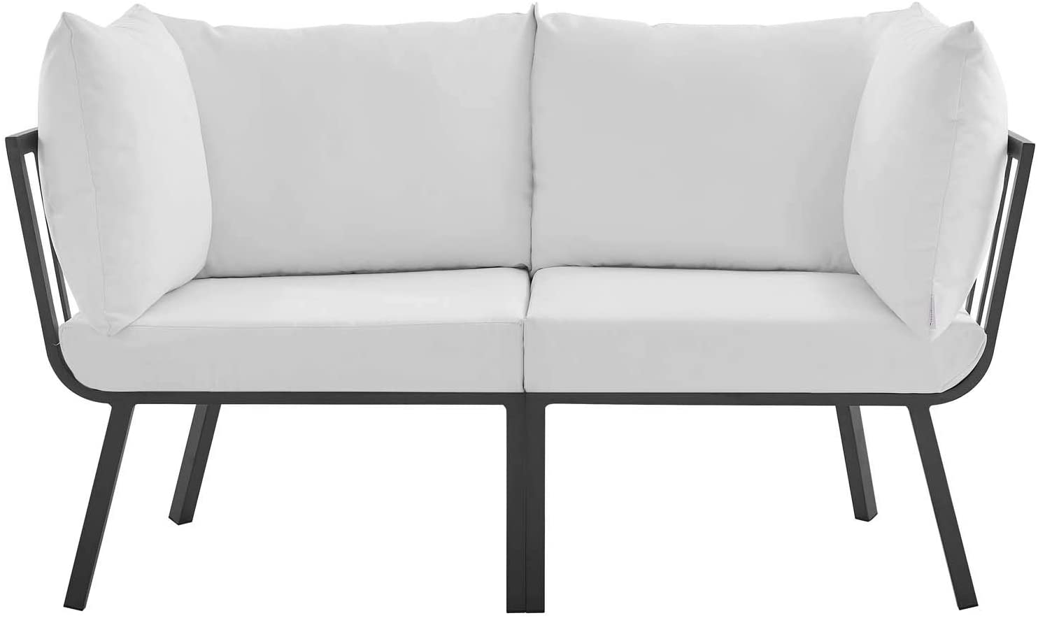 Modway Riverside 2 Piece Outdoor Patio Aluminum Sectional Sofa Set | Outdoor Sofas, Loveseats & Sectionals | Modishstore-14