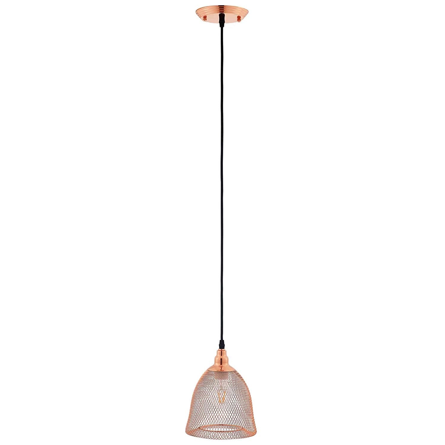 Modway Glimmer Bell-Shaped Rose Gold Pendant Light | Pendant Lamps | Modishstore-4