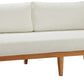 Modway Northlake Outdoor Patio Teak Wood Sofa in Natural White | Outdoor Sofas, Loveseats & Sectionals | Modishstore-4