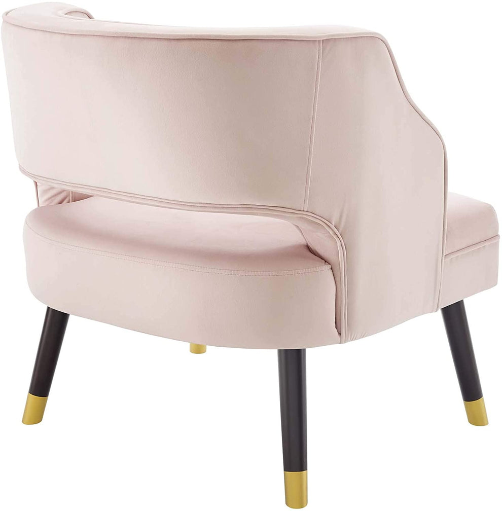 Modway Traipse Button Tufted Open Back Performance Velvet Armchair - EEI-3579 | Armchairs | Modishstore - 6