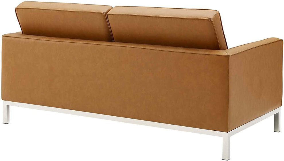 Modway Loft Tufted Upholstered Faux Leather Loveseat - EEI-3388 | Loveseats | Modishstore - 7