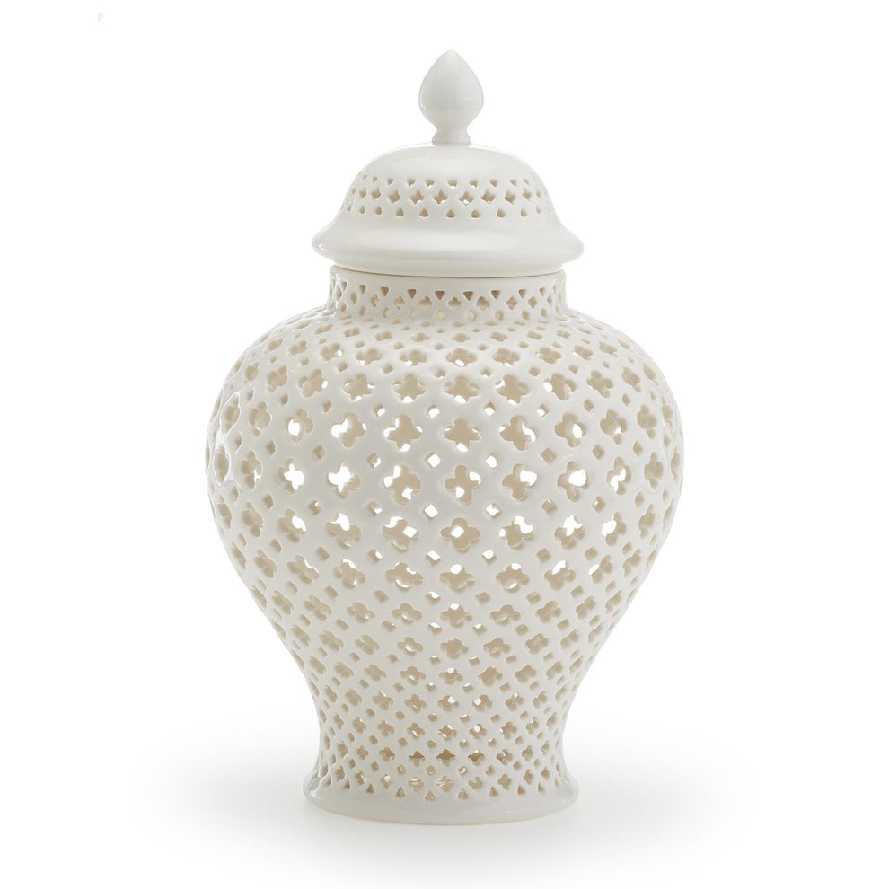 Carthage Pierced Covered Lantern By Two's Company | Lanterns | Modishstore - 2