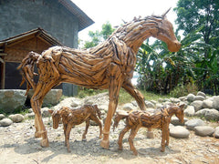 Garden Age Supply Teak Root Horse