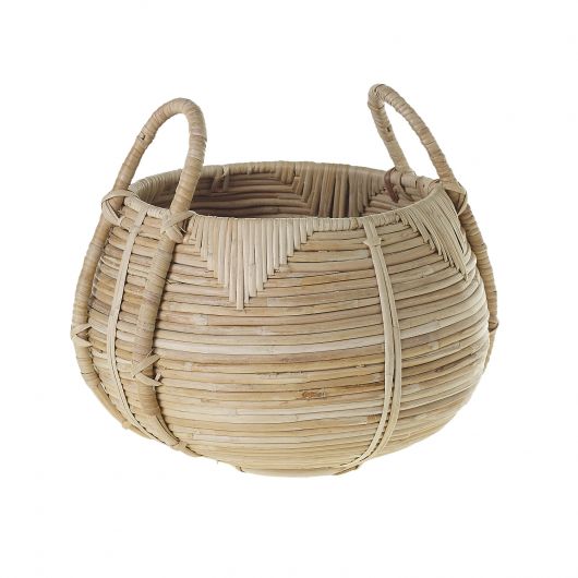 Cane Basket By Accent Decor | Planters, Troughs & Cachepots | Modishstore - 5