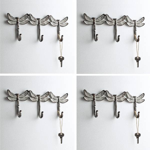 Dragonfly Trio Key Hooks PK/4 By SPI Home | Hooks & Racks | Modishstore-2
