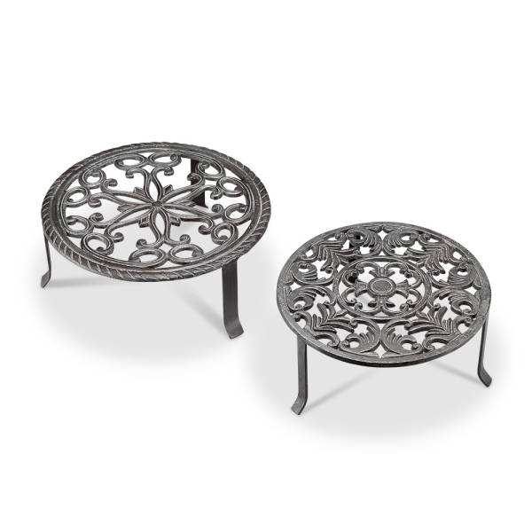 Antiqued Plant Stands S/2 - 10 By SPI Home | Stands | Modishstore-3