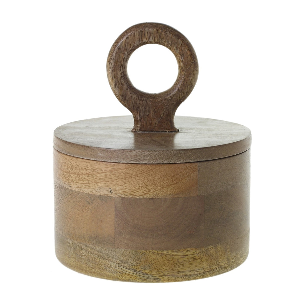 Mango Wood Canister Set Of 4 By Accent Decor | Jars & Canisters | Modishstore - 2