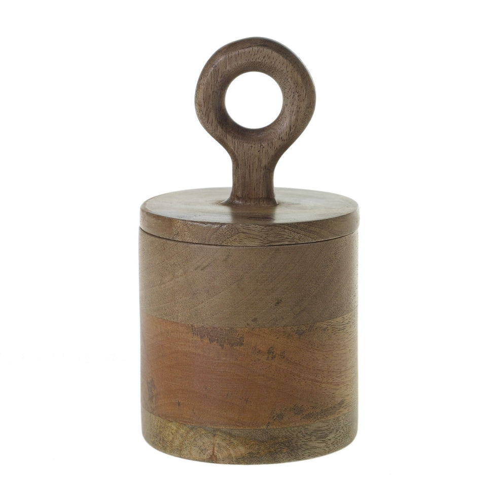 Mango Wood Canister Set Of 4 By Accent Decor | Jars & Canisters | Modishstore - 3