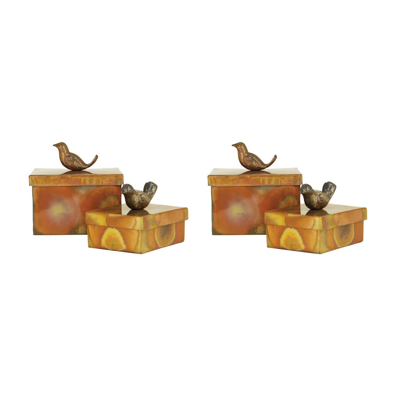 Woodlands Boxes (Set of 2) | Decorative Boxes | Modishstore