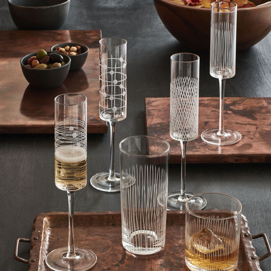 Endra Drinking Glass (Set of 4) by Texture Designideas | Drinkware | Modishstore