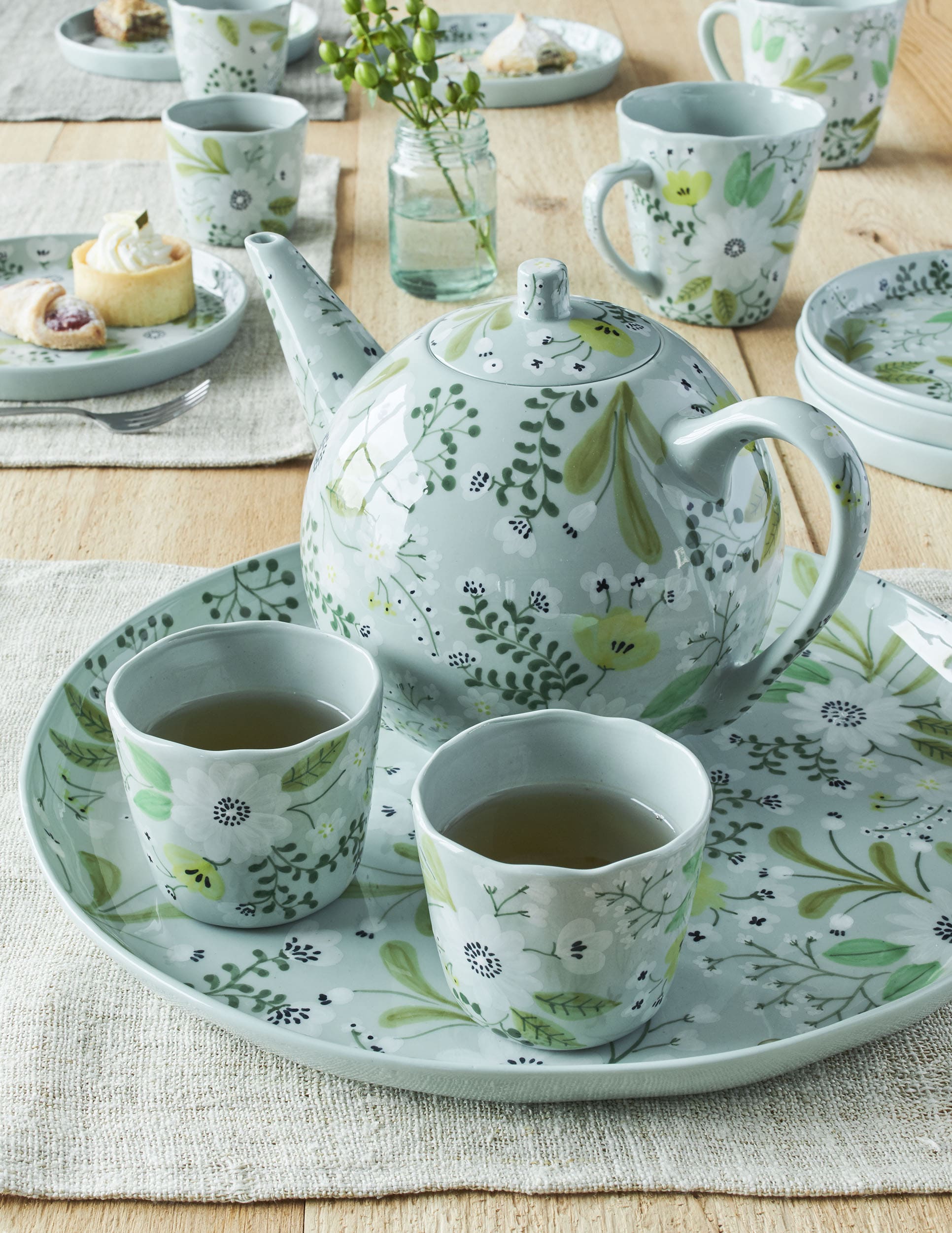 Bloomsbury Tea Cup-4oz (Set of 4) by Texture Designideas | Drinkware | Modishstore-2
