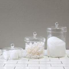 Utility Jar - Clear - Set Of 4 By HomArt