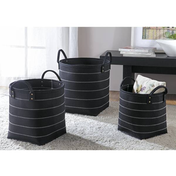 Crosshatch Round Black Decor T By SPI Home | Decor | Modishstore