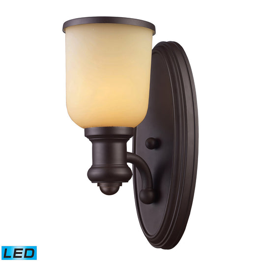 ELK Lighting Brooksdale 1 Light Sconce In Oiled Bronze - 66170-1 | Modishstore | Wall Lamps