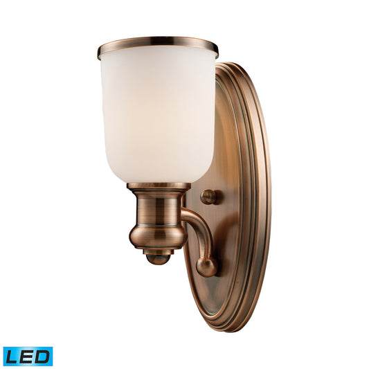 ELK Lighting Brooksdale 1 Light Sconce In Antique Copper - 66180-1 | Modishstore | Wall Lamps