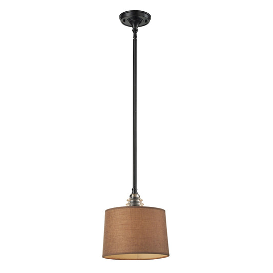 Insulator Glass 1-Light Pendant in Oiled Bronze ELK Lighting | Pendant Lamps | Modishstore