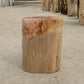 Petrified Wood Log Stool 13"x 9"x 18"H -PFST0673/31-13