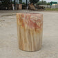 Petrified Wood Log Stool 13"x 9"x 18"H -PFST0673/32-14