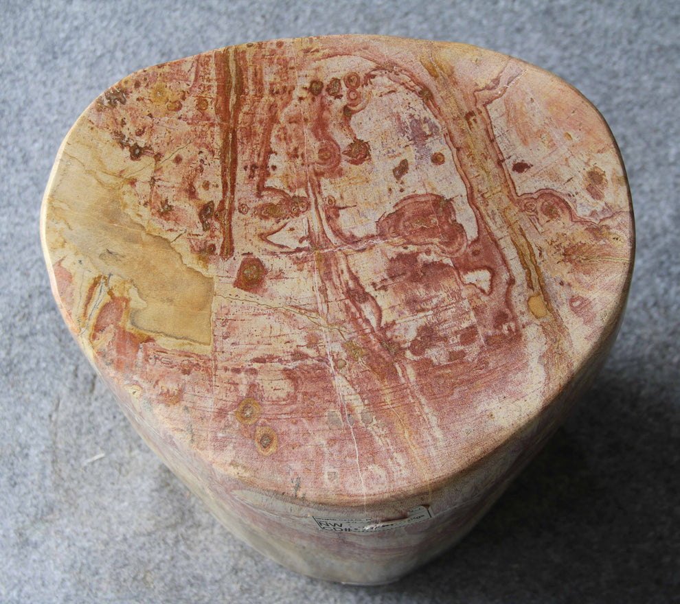 Petrified Wood Log Stool 13"x 9"x 18"H -PFST0673/30-12