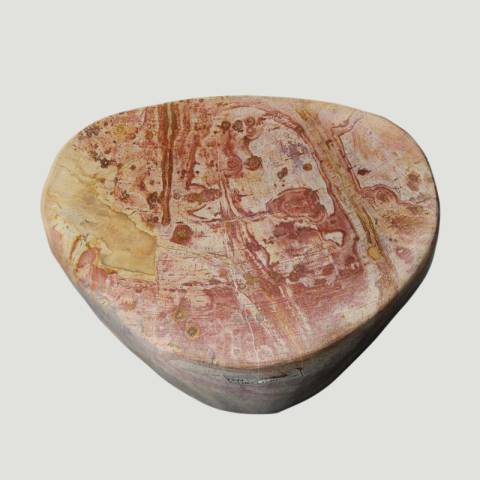 Petrified Wood Log Stool 13"x 9"x 18"H -PFST0673/21-3