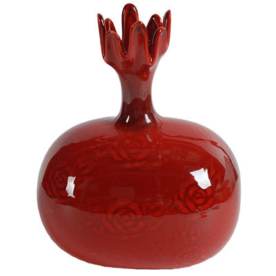 A&B Home Red Ceramic Vase - Set Of 2 | Vases | Modishstore