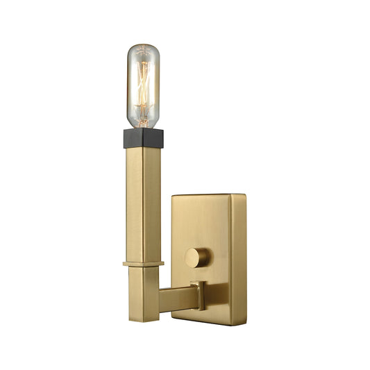 Mandeville 1-Light Vanity Lamp in Oil Rubbed Bronze and Satin Brass ELK Lighting | Vanity Light | Modishstore