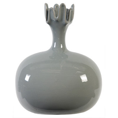 A&B Home Grey/Black Ceramic Vase - Set Of 2 | Vases | Modishstore - 2