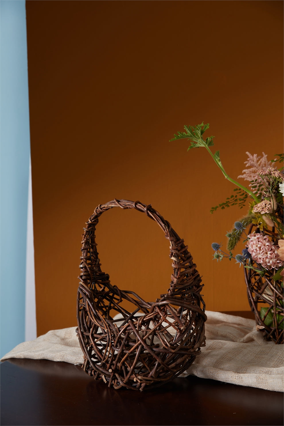 Vine Basket Set Of 2 By Accent Decor | Bins, Baskets & Buckets | Modishstore - 1