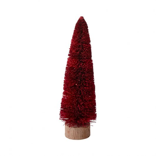 Christmas Bottle Brush Tree Set Of 4 By Accent Decor | Christmas Trees | Modishstore - 4