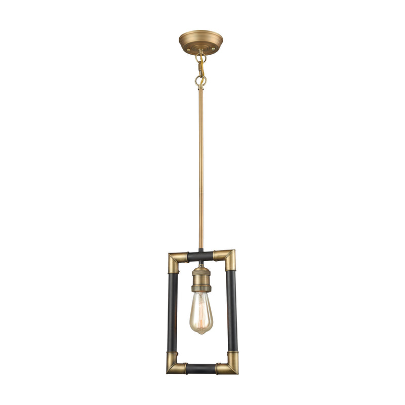 Lisbon 1-Light Mini Pendant in Classic Brass and Oil Rubbed Bronze ELK Lighting | Pendant Lamps | Modishstore