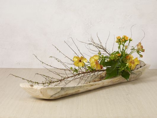 Fortune Wood Boat shaped Decorative Trays By Accent Decor-2 Shapes | Trays | Modishstore - 6