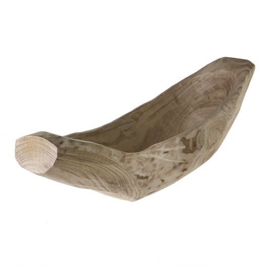 Fortune Wood Boat shaped Decorative Trays By Accent Decor-2 Shapes | Trays | Modishstore - 7