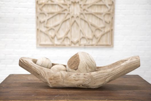Fortune Wood Boat shaped Decorative Trays By Accent Decor-2 Shapes | Trays | Modishstore - 8